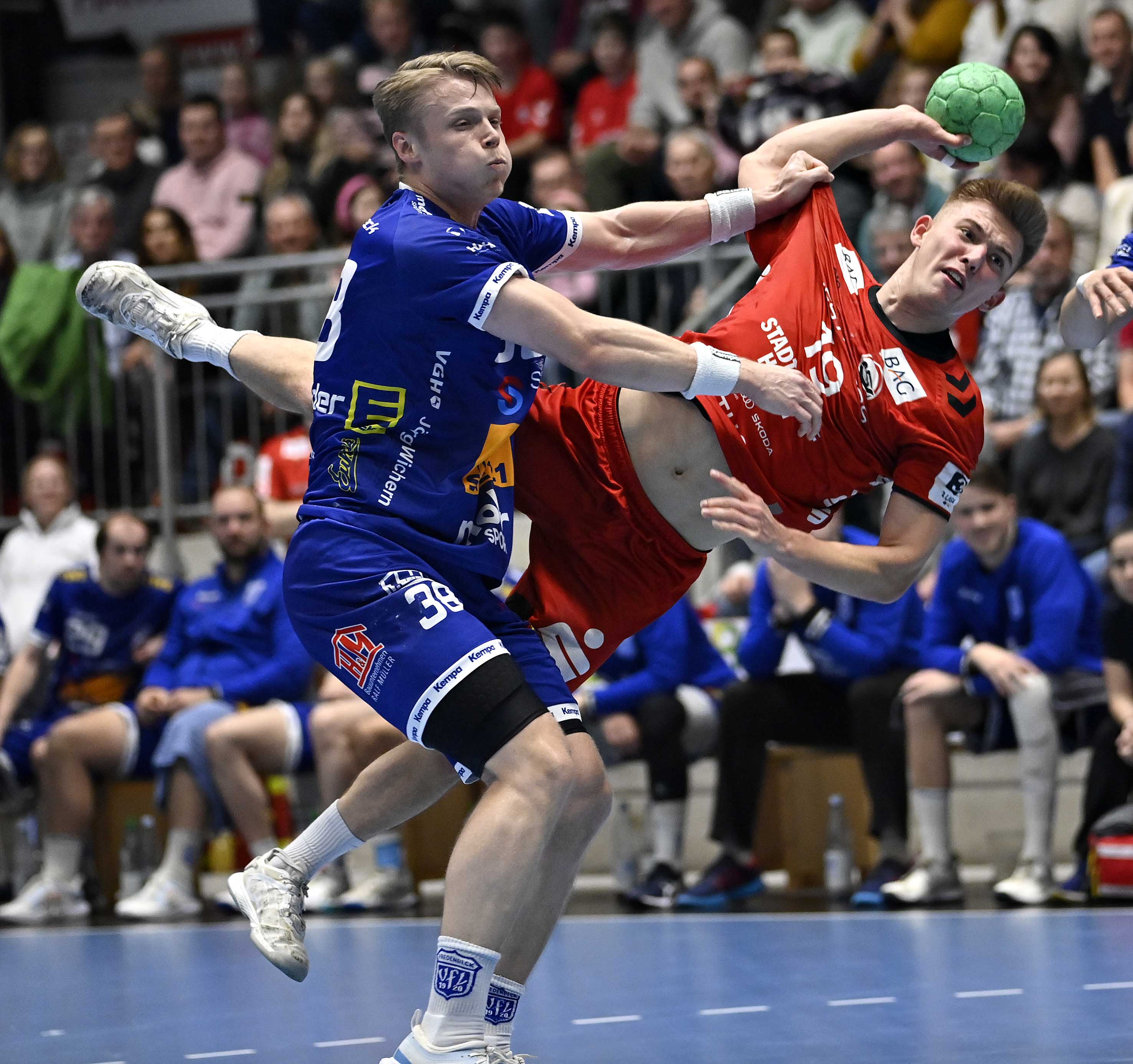 Actionbild aus der 2. Handball-Bundesliga